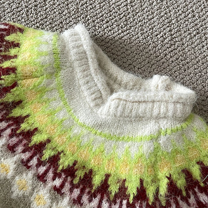 Women's Vintage Pattern Sweater