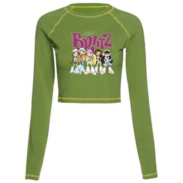 Women's Y2K Gothic Cartoon Print T-Shirt