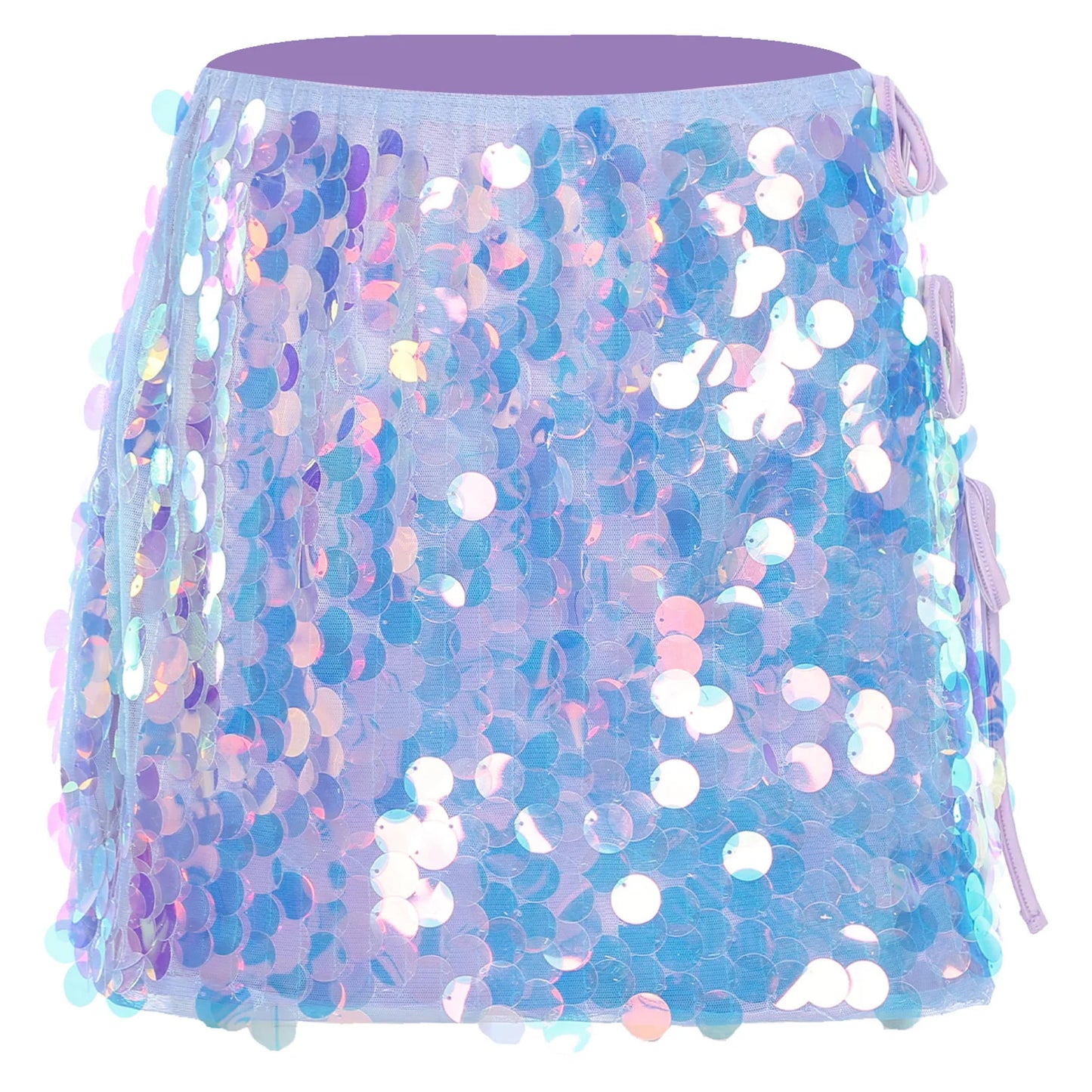 Minifalda ajustada con lentejuelas para mujer