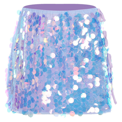 Minifalda ajustada con lentejuelas para mujer