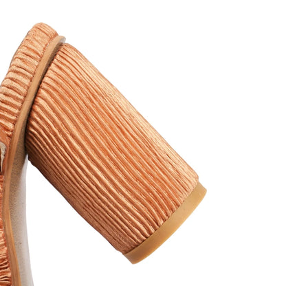 Single-Strap Buckle Fish Mouth Heels