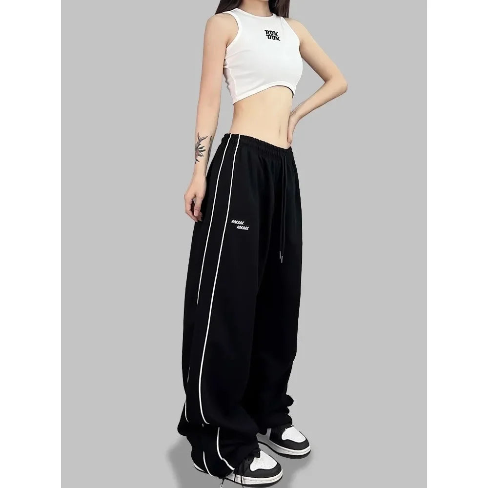 Women's Embroidered Street Dance Practice Pants