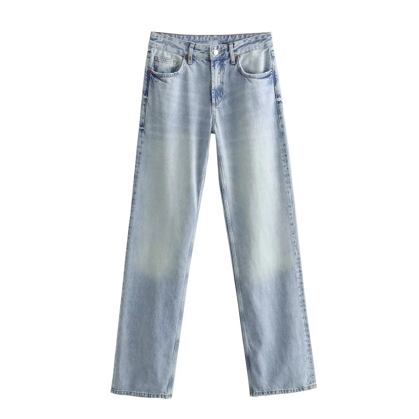 Women's Y2K High Waist Straight Leg Jeans