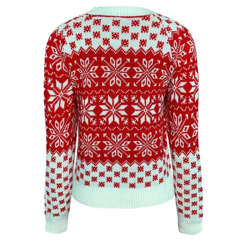 Women's Sweater Christmas Snowflake Knit