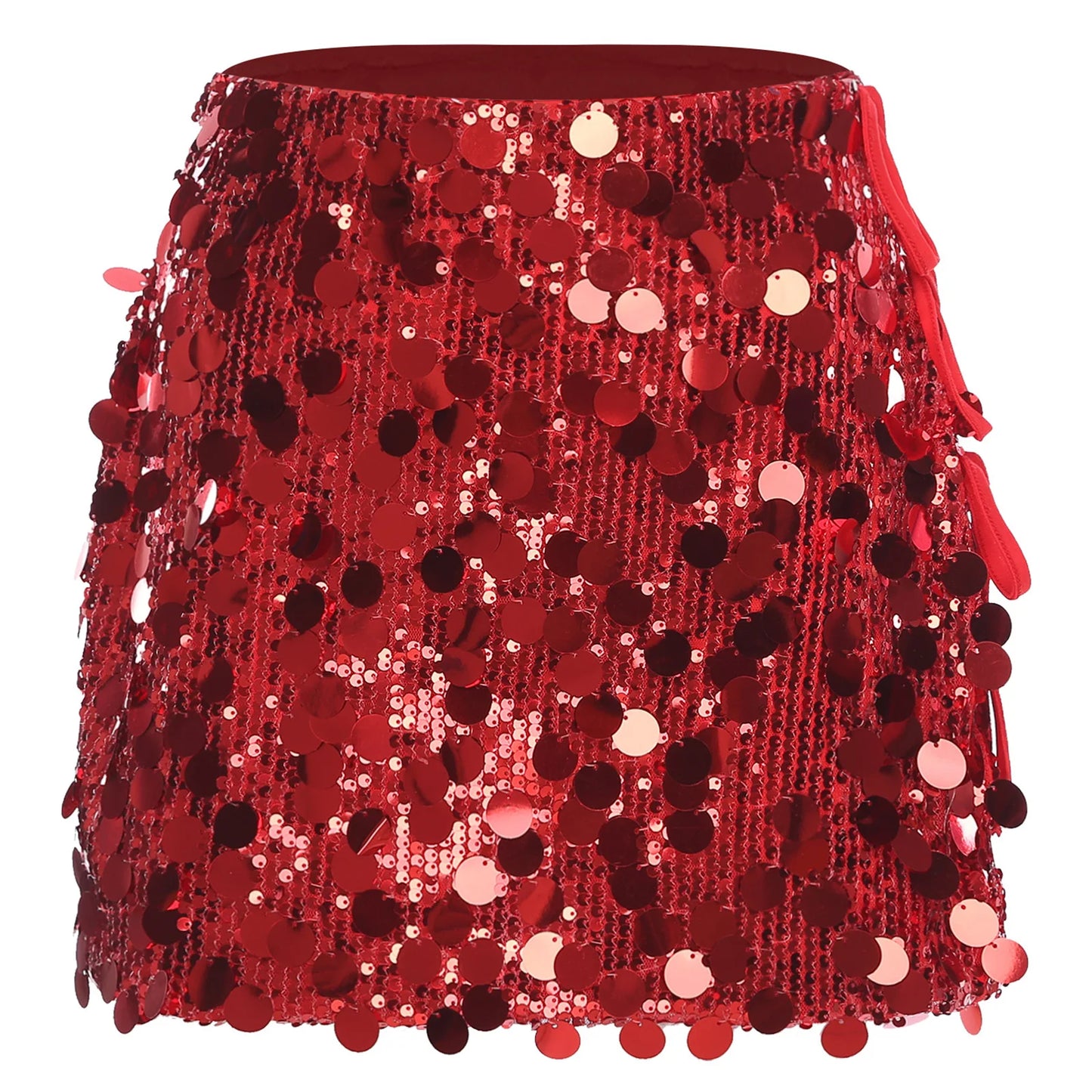 Minifalda ajustada con lentejuelas para mujer