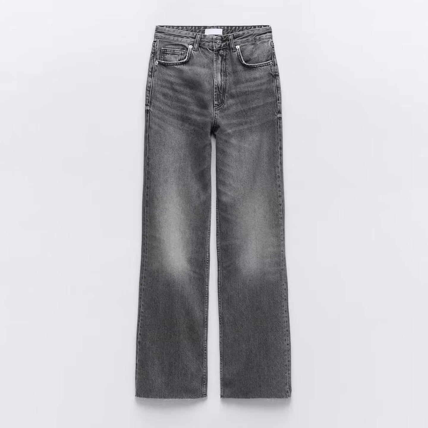 Women's High Waist Wide Leg Denim Pants