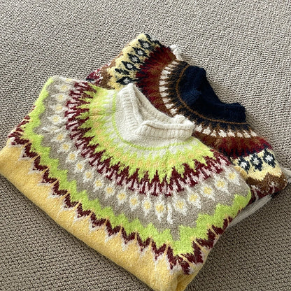 Women's Vintage Pattern Sweater