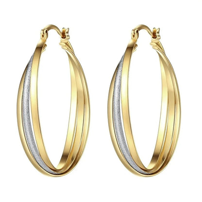Vintage Metal Hand Engraved Butterfly Pattern Hoop Earrings Classic Women's Gold Plated Hook Drop Earrings