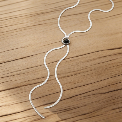 Snake Chain with Spiral Snail Pendant