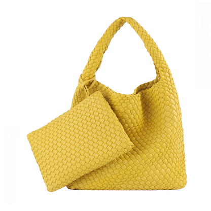 Bolso Hobo grande tejido para uso diario 2 en 1