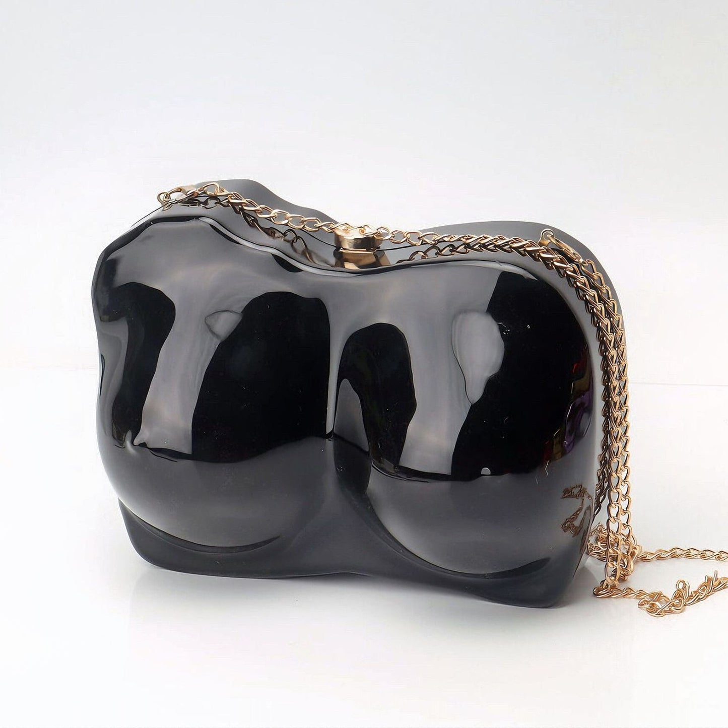 Elegante bolso de mano de acrílico de forma irregular – Bolso de mano de noche con estilo, perfecto para fiestas, graduaciones y bodas.