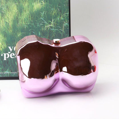 Elegante bolso de mano de acrílico de forma irregular – Bolso de mano de noche con estilo, perfecto para fiestas, graduaciones y bodas.