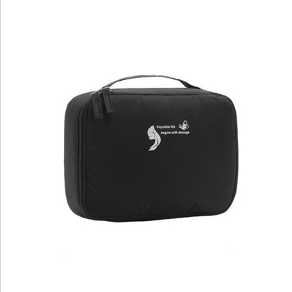 Lightweight makeup bags,Waterproof multi-functional portable toilet bag, anti-wrinkle large-capacity square cosmetic bag, makeup bag with compartments,