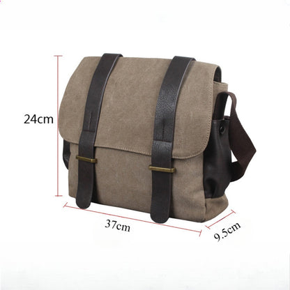 Men's shoulder bag, travel leisure crossbody bag canvas, student bag, men's crossbody bag