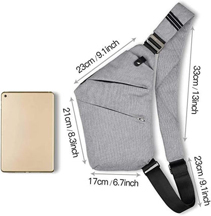 Riñonera bandolera, - Riñonera antirrobo unisex, práctica bandolera para viajes y deportes 