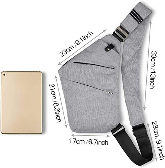 Riñonera bandolera, - Riñonera antirrobo unisex, práctica bandolera para viajes y deportes 