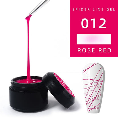 1060 Adhesivo elástico para uñas con pincel, pegamento para esmalte de uñas, fototerapia, pegamento tipo araña para uñas, pegamento pintado de metal, pegamento para tirar de alambre, pegamento de seda, uñas postizas