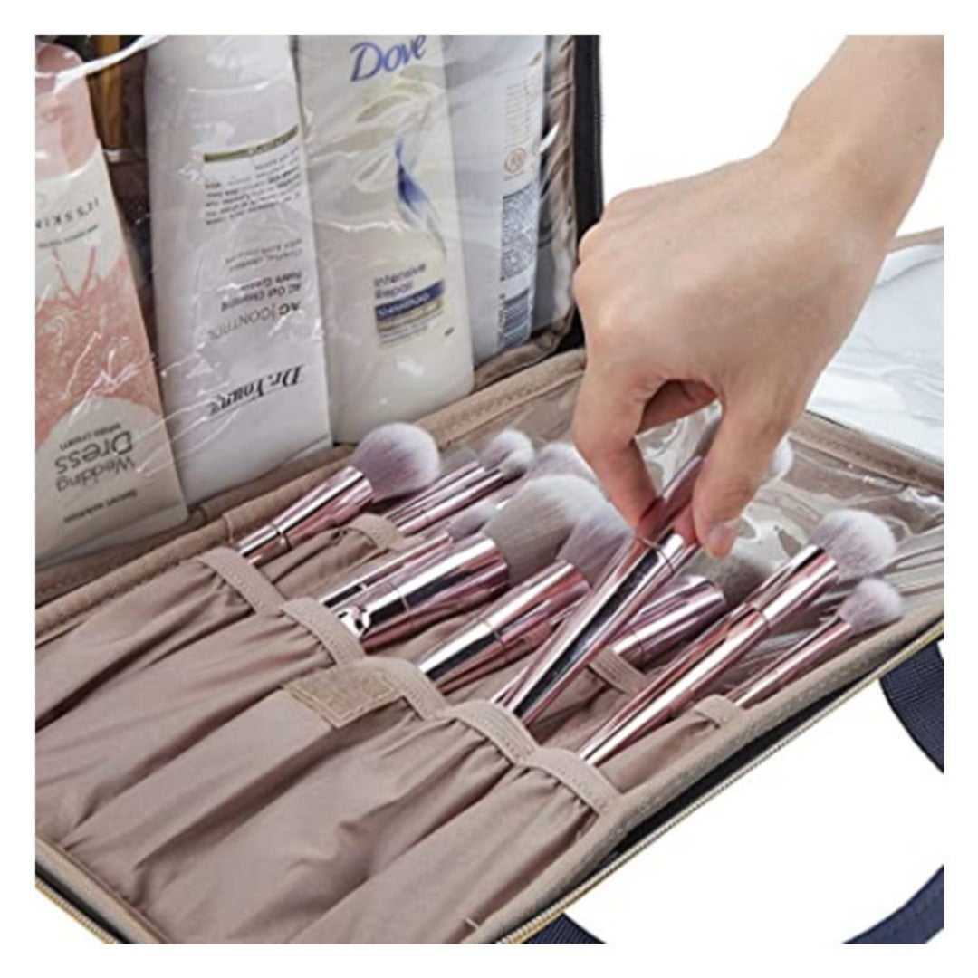 Neceser de viaje, organizadores de neceseres, bolsas de maquillaje, neceser grande de viaje, neceser de mano, bolsa de aseo, bolsa de almacenamiento, neceser de maquillaje para mujer 