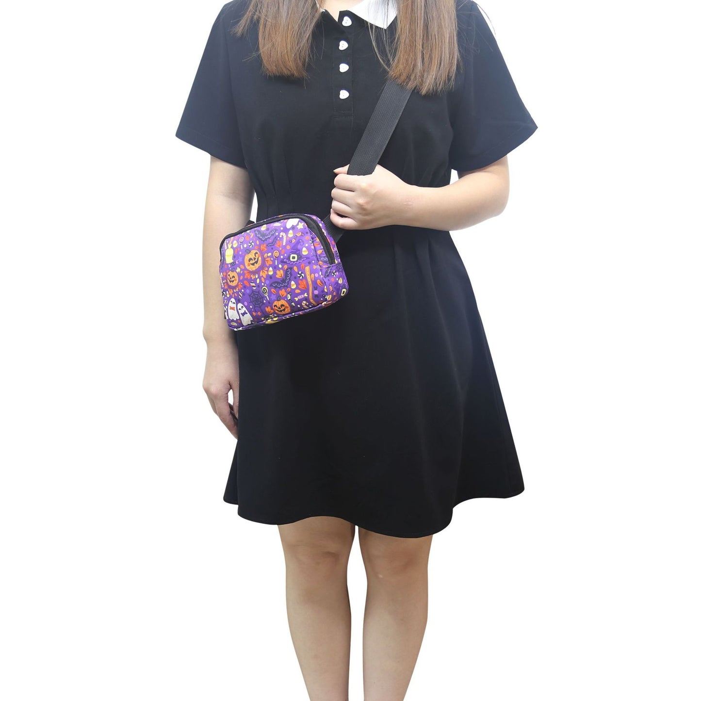 Riñonera con estampado digital – Riñonera elegante de nailon para hombre y mujer | Riñonera deportiva para exteriores | Riñonera moderna para móvil | Riñonera informal 