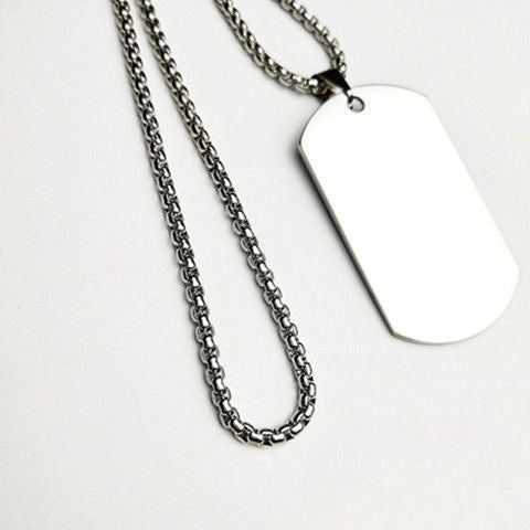 Custom Necklace Female Pendant Dog Tag Personalized Stainless Steel Ladies Birthday Gift -dropshippingabc.com