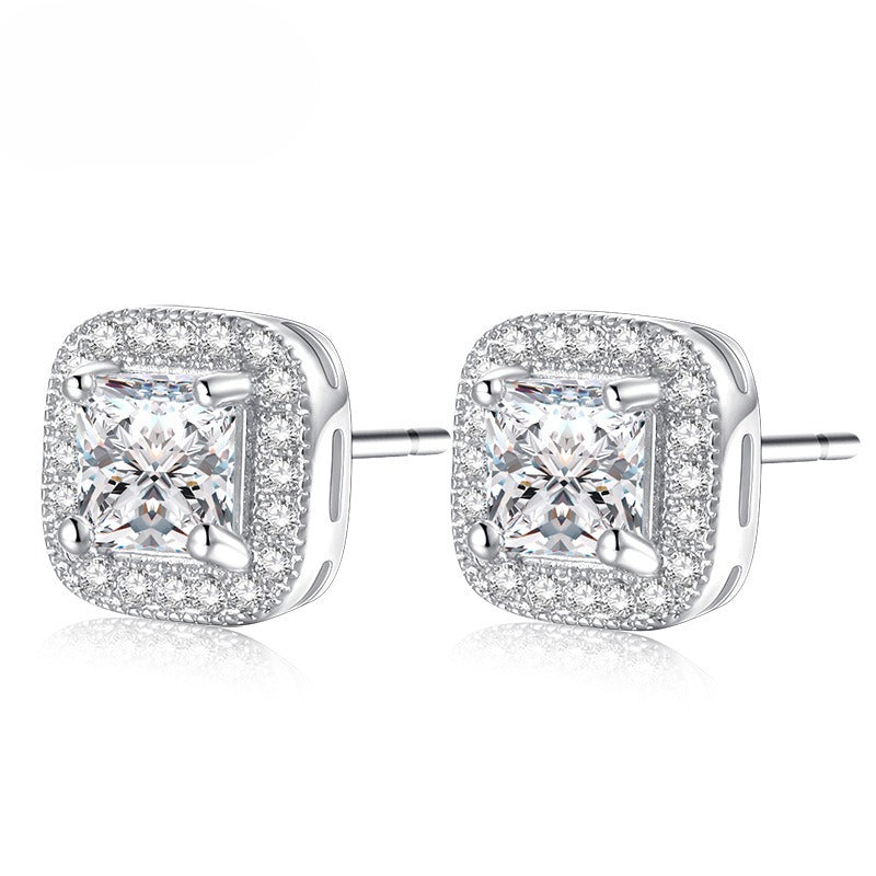Micro-Set Zircon Stud Earrings