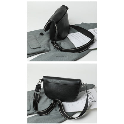 Elegante bolso bandolera pequeño – Bolso tipo silla de montar con múltiples bolsillos, perfecto para el uso diario de la mujer. 