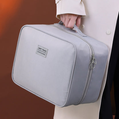 Double-layer partition shoe storage bag, outdoor travel travel supplies shoe bag, sports fitness waterproof shoe storage bag