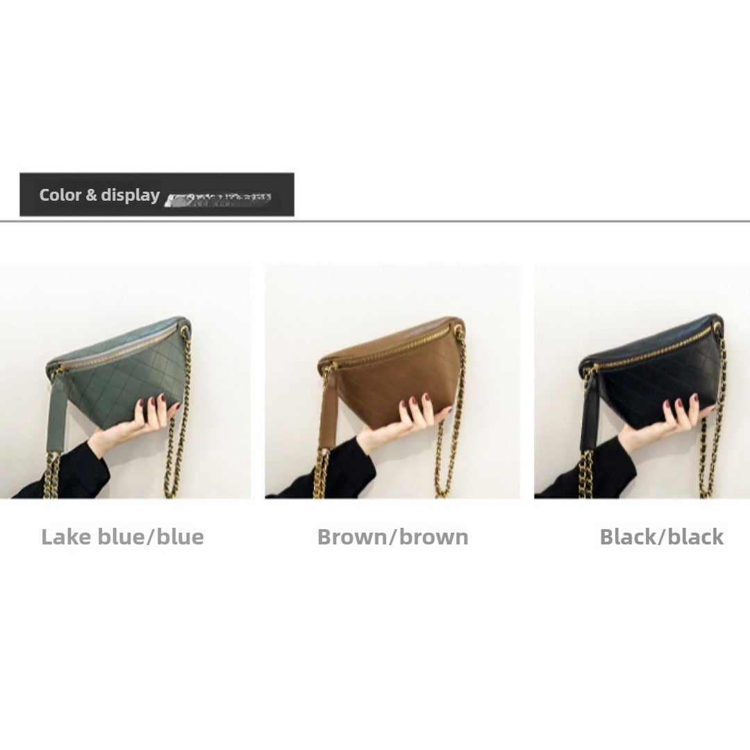 Riñonera de moda – Bolso bandolera elegante para mujer, ideal para el día a día gracias a su cadena ajustable. 