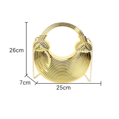 Bolso de mano tipo clutch de acrílico brillante con nudo, ideal para cenas, eventos informales, fiestas, graduaciones y eventos especiales. 