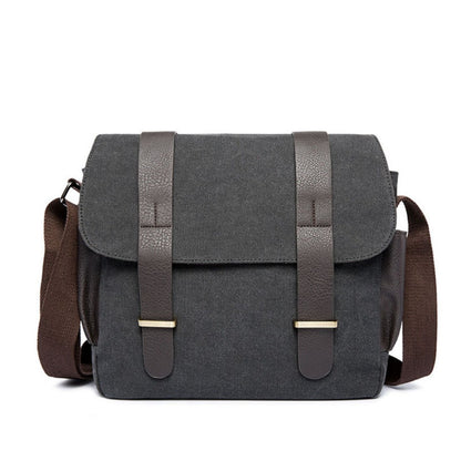 Men's shoulder bag, travel leisure crossbody bag canvas, student bag, men's crossbody bag