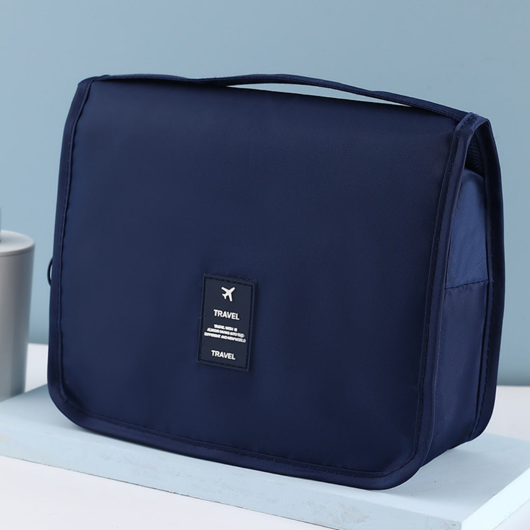 Neceser con compartimentos para artículos húmedos y secos, bolsa de viaje unisex, neceser de gran capacidad con cierre de gancho, impermeable. 