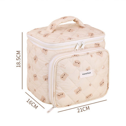 Multifunctional cosmetic bag, partition storage cosmetic bag, storage bag, travel portable toilet bag, makeup bag with compartments,