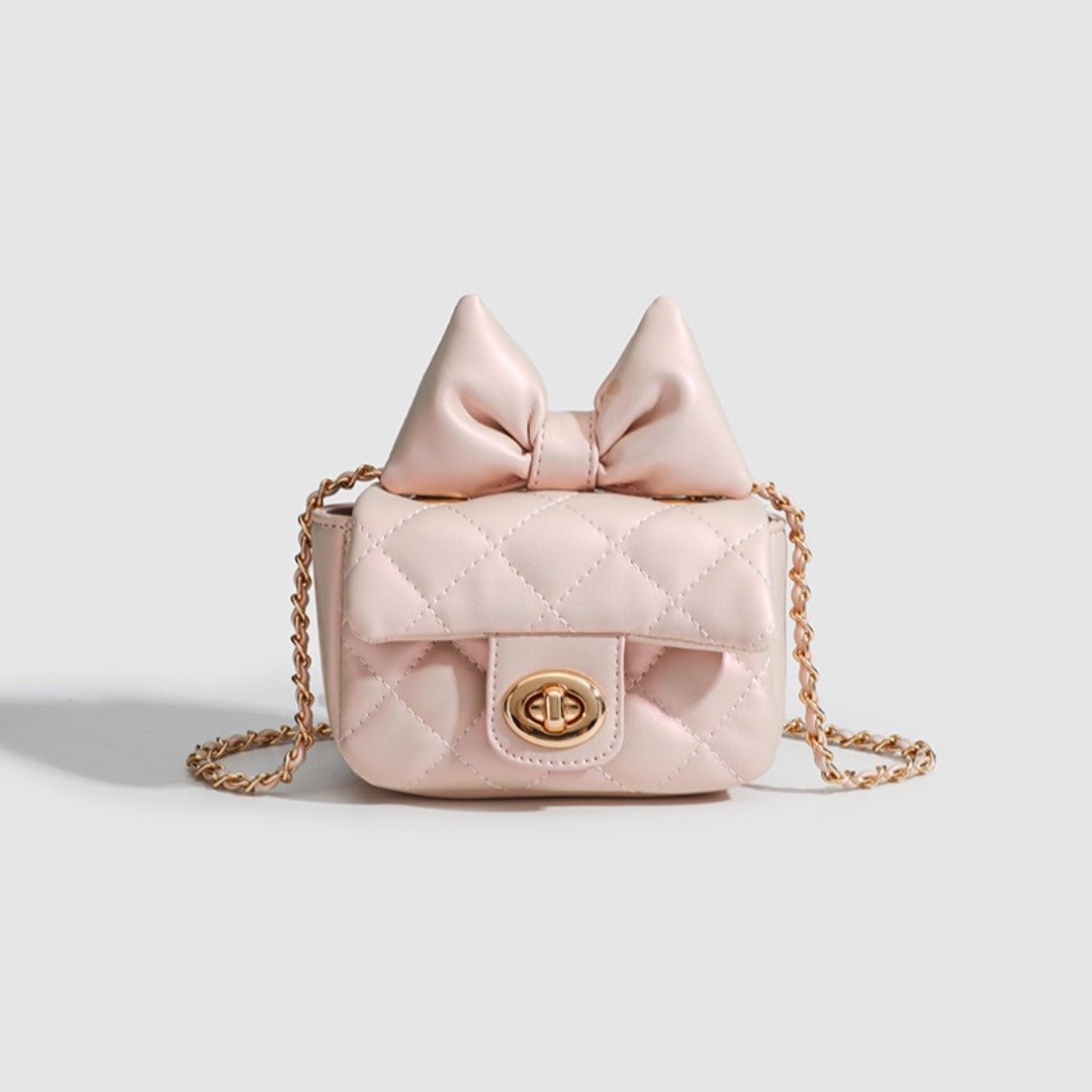 Mini fashion small square bag, summer ballet sports style bow mini crossbody bag, rhombus mini crossbody bag for women, toddler purse