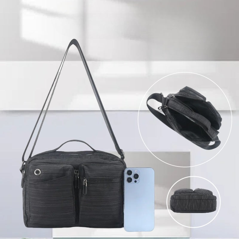 Bolso bandolera deportivo de gran capacidad para exteriores, bolso de viaje multifuncional, bolso cruzado resistente al desgaste e impermeable para hombre, bolso cruzado informal 