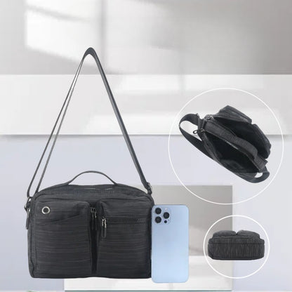 Bolso bandolera deportivo de gran capacidad para exteriores, bolso de viaje multifuncional, bolso cruzado resistente al desgaste e impermeable para hombre, bolso cruzado informal 