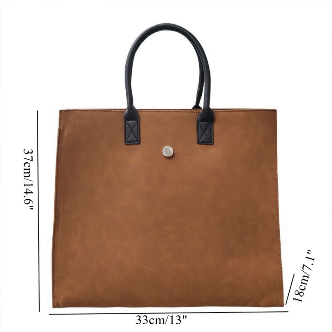 Bolso tote grande, bolso tote de ante mate, bolso con asa superior, bolso de hombro para ir al trabajo 
