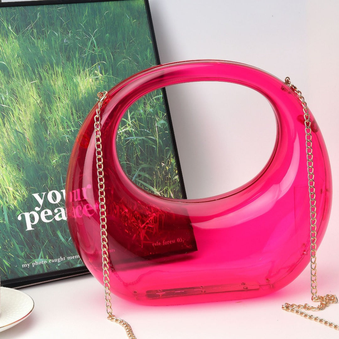 Elegante bolso de noche – Bolso de cena dorado y plateado, elegante neceser de maquillaje acrílico, bolso perfecto para graduación, bolso de fiesta y bolso de mano para bodas 