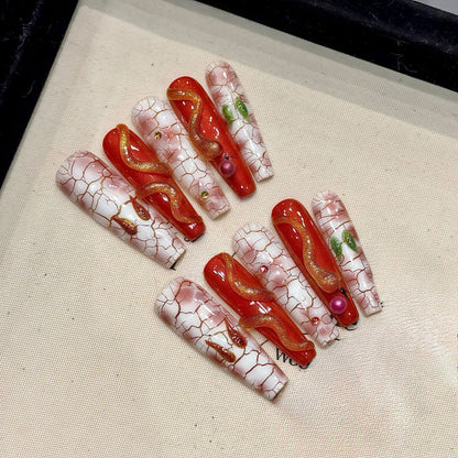 1023- Handmade press on nails fake nails removable