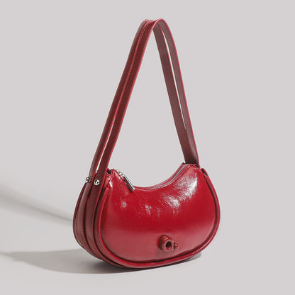 Bolso pequeño de hombro para mujer, estilo hobo elegante de estilo francés, ideal para el verano. 