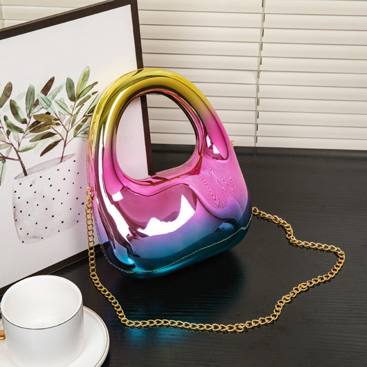 Bolso acrílico colorido – Elegante bolso de noche brillante y colorido para mujer – Bolso de mano elegante para eventos formales, cenas, salidas informales y bailes de graduación 