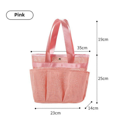 Bolsa de baño de malla, bolsa de baño con bolsillo de malla para artículos de aseo de natación, bolsa de baño para hombre, bolsa de almacenamiento grande 