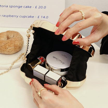 Elegante bolso acrílico dorado con estampado floral – Mini bolso de noche y bolso de graduación para bodas, fiestas y eventos nocturnos – Elegante bolso de mano con glamuroso diseño floral 