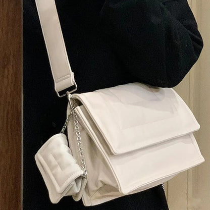 Bolso de piel suave para mujer, bolso de hombro de gran capacidad, bolso acolchado, bolso tote para ir al trabajo. 