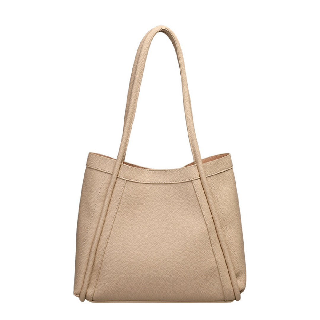 Bolso tote elegante de gran capacidad para mujer - Bolso bandolera tipo cubo retro de PU suave, bolso hobo texturizado 2 en 1 