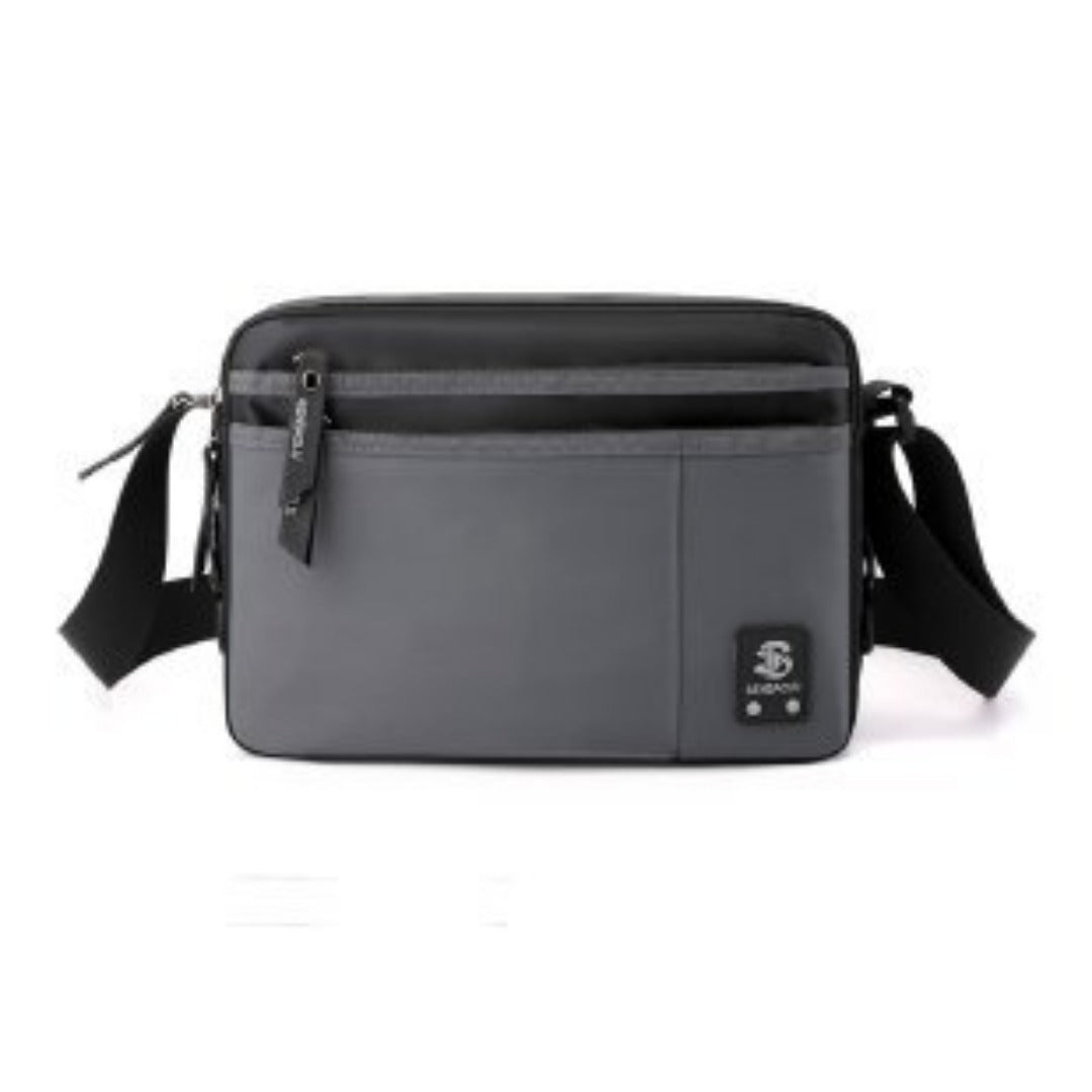 Bolso bandolera ligero para hombre, bolso pequeño de hombro para negocios, bolso de viaje sencillo e informal, bolso bandolera cuadrado pequeño para hombre 