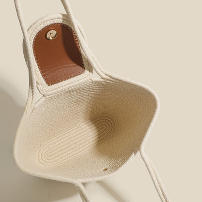 Bolso tote hobo de gran capacidad, bolso de playa tejido, bolso de mano tejido para mujer, bolso informal tipo cesta para verduras, bolso de hombro. 