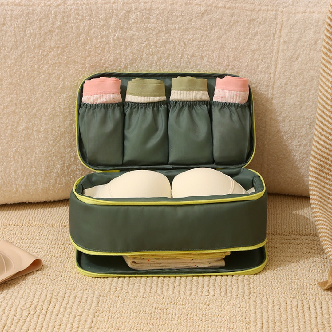 Dopamine large-capacity underwear storage bag, travel storage bag, multi-functional three-in-one socks storage bag