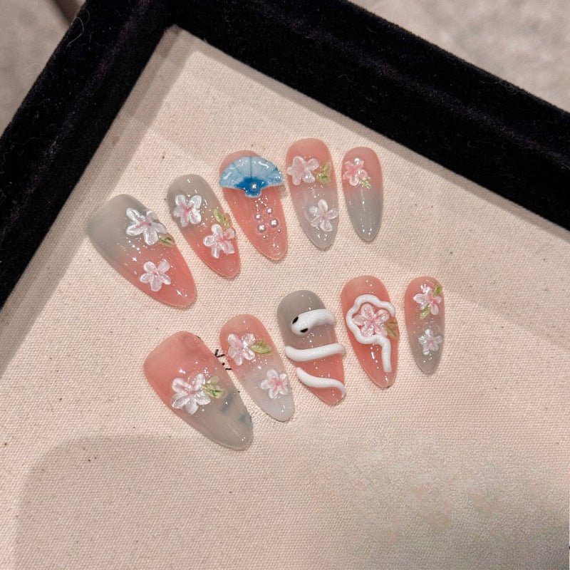 0937- Handmade press on nails fake nails removable