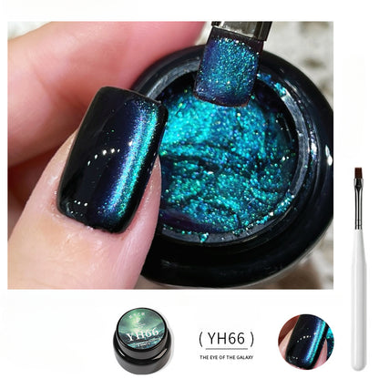 Pegamento para uñas 1057 Nail Shop Cat's Eye, Dream Galaxy Spar Cat's Eye Nail Polish Glue, pegamento explosivo para uñas francesas postizas.