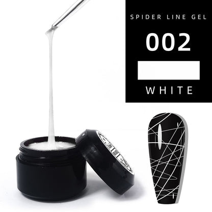 1060 Adhesivo elástico para uñas con pincel, pegamento para esmalte de uñas, fototerapia, pegamento tipo araña para uñas, pegamento pintado de metal, pegamento para tirar de alambre, pegamento de seda, uñas postizas